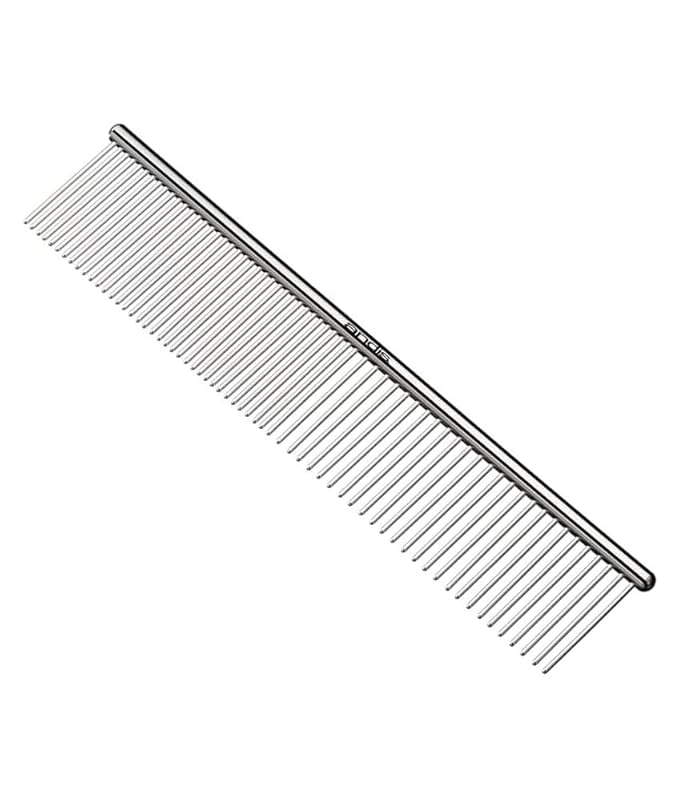 Andis 68550 Stainless Steel Pet Grooming Comb – Dematting Tool for Knots, Mats & Loose Hair Removal, 7.5-Inch, Professiona...