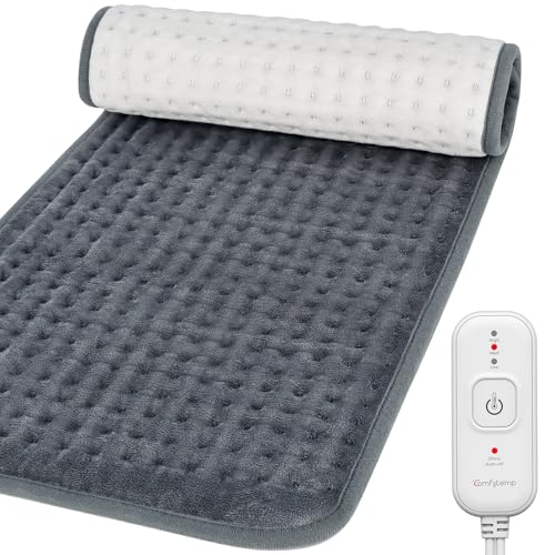 Comfytemp Heating Pad for Back & Period, FSA Eligible Electric Large Heat Pad, 2H Auto Off, Birthday Gifts for Women Men M...