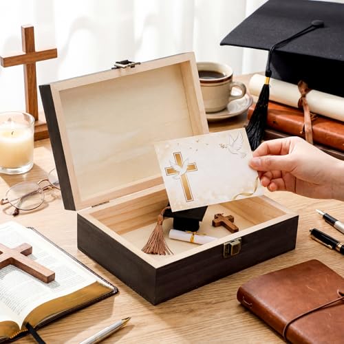 Seeloowy Graduation Memory Keepsake Box with Photo Custom 2026 Large Grad Card Box with Customized Picture Gift for Him He...