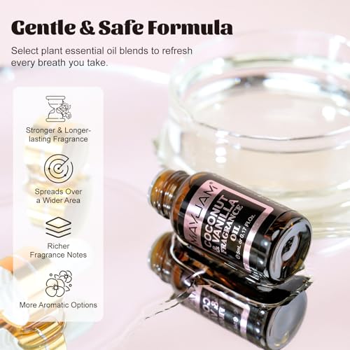 MAYJAM Fragrance Oil Gift Set, Top 20 Essential Oils Variety Pack for Diffusers for Home, Long Lasting Scented Oils for So...