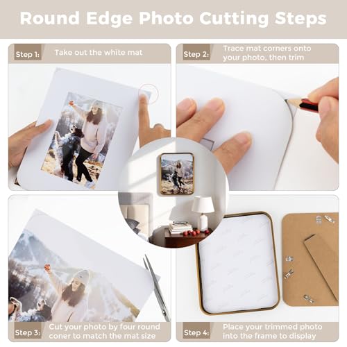Golden State Art 16x20 Aluminum Picture Frame Black - With Mat for 11x14 Photo or Without Mat for Round Edges 16 x 20 Phot...