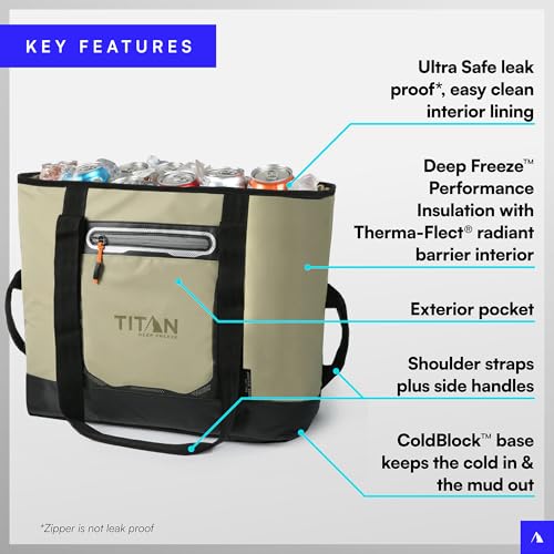 Titan by Arctic Zone Deep Freeze 30 Can Insulated Tote Bag