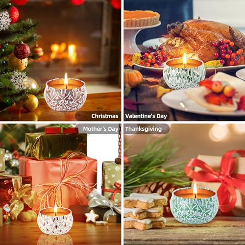 Alikiai Scented Candles for Women, Candles for Home Scented, 12 Pack Soy Wax Christmas Gifts Sets, Birthday Gifts for Wome...