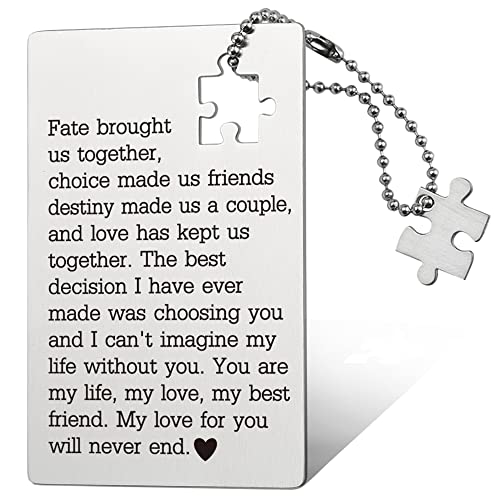 llxxeyopqdxz Husband Birthday Card From Wife, Wallet Insert Card, Anniversary Valentine Gifts for Men or Women, Love Gift ...