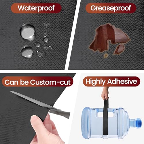 Heat Shield Automotive Aluminum Reflects 95% of Radiant Heat, 12" x 24" Stove Heat Shield to Protect Refrigerator, Heat Sh...