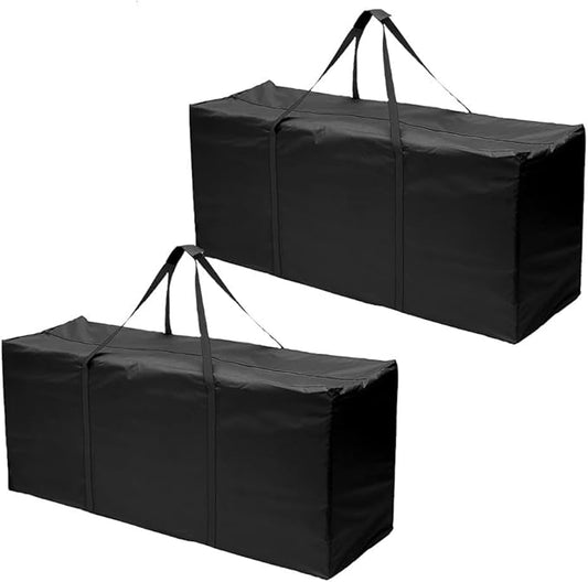 TMWEFUSC 2 Pack Patio Furniture Storage Bag Extra Large Protective Cushion Cover with Zippered Waterproof for Patio Furnit...
