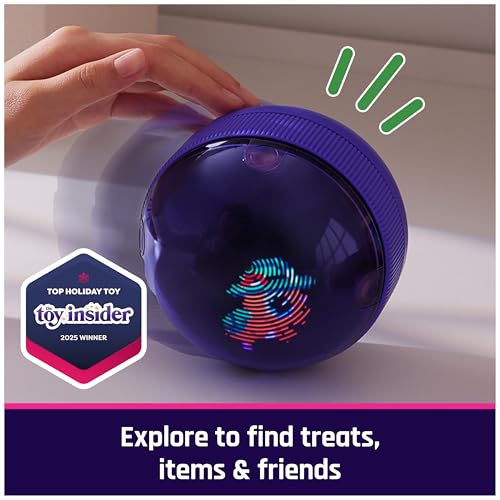 BITZEE, Hamster Ball Interactive Toy Hamster with Over 20 Hamsters Inside, Rolls & Reacts to Touch, Digital Pet Girls Toys...