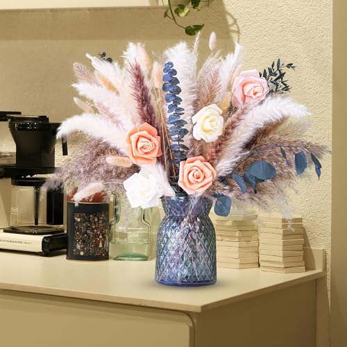 Dried Flower Bouquet | Pampas Grass Decor | Floral Arrangements for Home & Wedding | Boho, Rustic, and Modern Decorations...