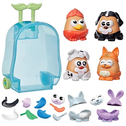 Potato Head Pet-Tato Tots, Pet-Themed Set with 31 Parts and Pieces Plus Rolling Carry Case, Easter Gift for Kids, Toddler ...