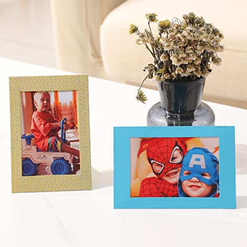 50 Pack Standing Paper Picture Frames 4x6,Cardboard Photo Frame with Easel,Paper Photo Frame Cards,Gallery Frames Bulk For...