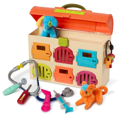 B. toys – Critter Clinic Vet Set – Pretend Play Animal Hospital Toy for Toddlers & Kids – 14 Pieces Pet Care Set with Tool...