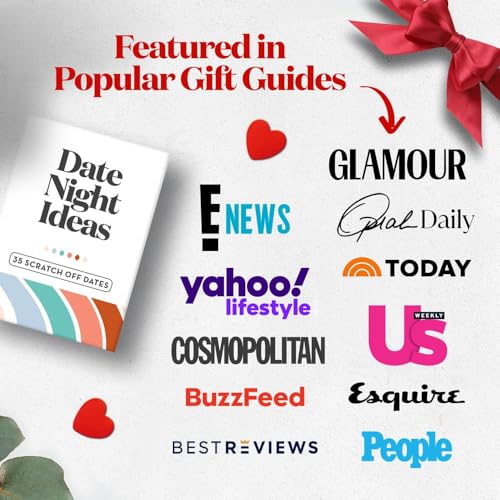 35 Scratch Off Date Night Ideas, Couples Gifts for Him, Her, Girlfriend, Boyfriend, Wife or Husband - Women or Men Anniver...