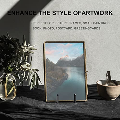 Hoewina 5 Pack 6 Inch Plate Stands for Display, Plate Holder Display Stands, Metal Frame holder stand for Book, Picture, D...