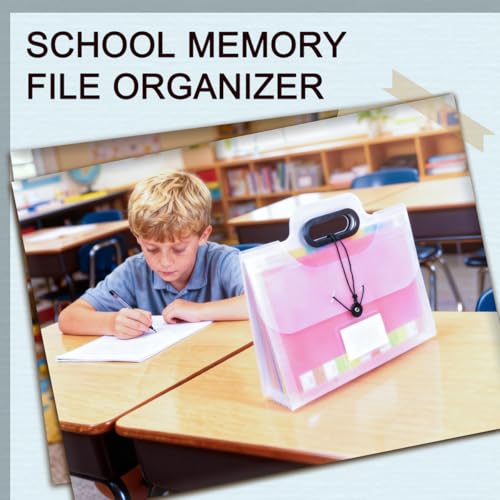 Memory Box for Kids,School Years Memory Book Kids Artwork Storage Photo Album with Keepsake Pocket Scrapbook from Preschoo...