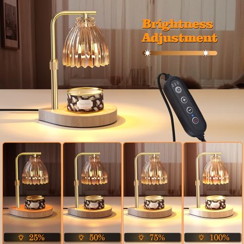 Birthday Gifts for Women Candle Warmer Lamp with Adjustable Height, Timer & Dimmer, Birthday Gifts for Women, Elegant Gift...