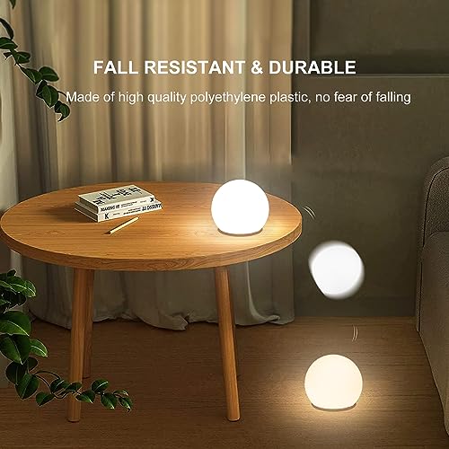 LED Glowing Ball Light, 8-in RGB Color Changing LED Orb Night Light Mood Lamp for Kid, 16 Colors 4 Lighting Modes & 8 Brig...