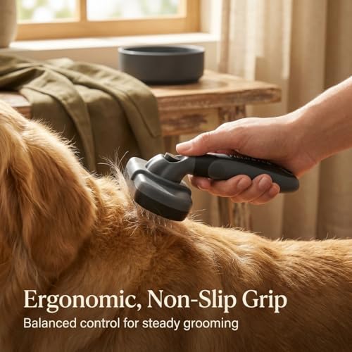 FIELD & FUR Slicker Brush: Essential Dog & Cat Grooming Tool for Shedding, Detangling, and Daily Care - Perfect for Doodle...