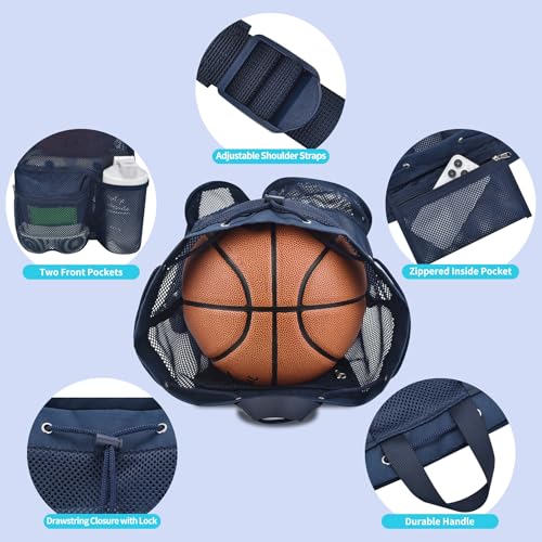 Mildbeer Large Drawstring Backpack for Men Women Athletic Gym Sports Workout Beach Swimming Commuting Travel