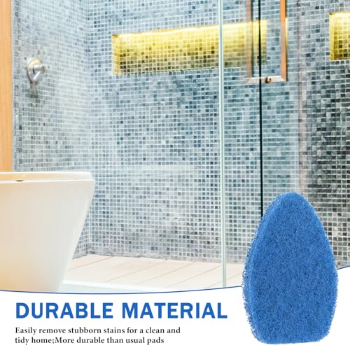 Baderke 4 Pcs Tub Tile Scrubber Cleaning Brush Pads (Without Handle) Compatible with Qaestfy Non-Scratch Scouring Pads Scr...