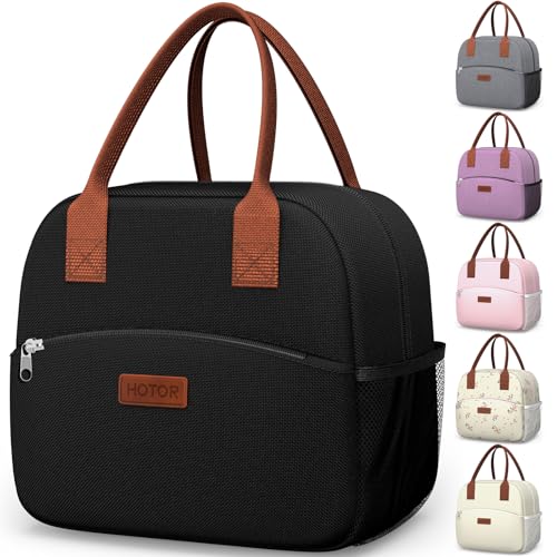 HOTOR Lunch Bag for Women & Men - Wear-Resistant Insulated Lunch Box with Large Capacity, Multi-Functional Cooler Bag for ...