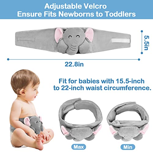 Baby Colic and Gas Relief - Heigoeost Heated Tummy Wrap for Newborns Belly Relief by Soothing Warmth, Baby Heating Pad Swa...