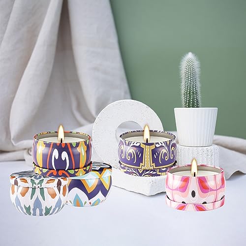 Wfmolcand 16 Pack Small Scented Candles Set-2.5 oz Aromatherapy Candle 100% Natural Soy Wax-Portable Travel Tin Candle for...