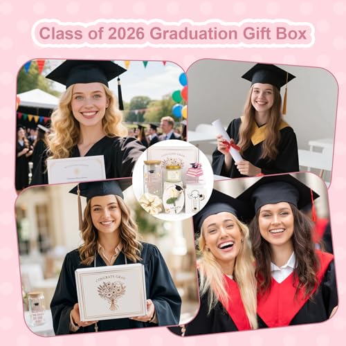 MHSMHL Graduation Gift for Her 2026, College High School Graduation Gifts, Class of 2026 Graduation Gift Box Set for Girls...