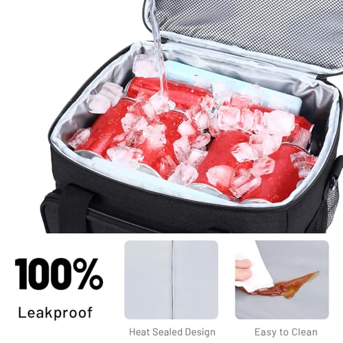 MIER Mens Lunchbox for Work Insulated 24 Cans/15L Large Lunch Bags Leakproof Adult Women Lunch Box Coolers for Travel Beac...