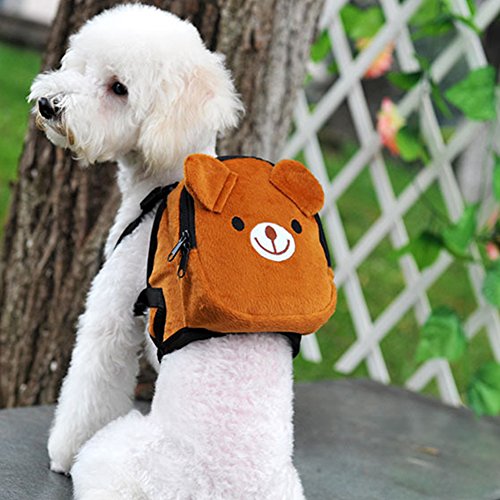 Pet Backpack, Cute Dog Backpack with Adjustable Straps for Small Dogs Cats. Dog Saddle Bags for Outdoor Travel Hiking
