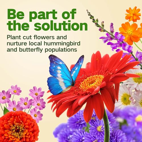 Lush&Dew Cut Flower Seed Bank, Gardening Gifts for Mom Women, 32 Varieties Non-GMO Annual & Perennial Wildflower Seeds for...