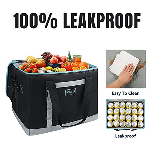 INSMEER Insulated Cooler Bag 65Cans/32 Cans Large Cooler Bag Soft Sided Cooler with Shoulder Strap, Collapsible Leakproof ...