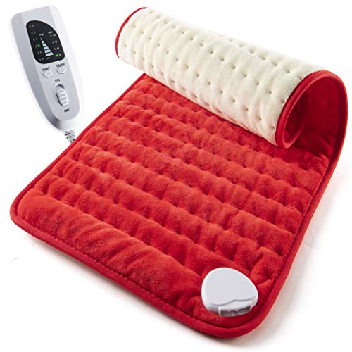 Heating pad - Electric Best for Back Pain and Cramps Relief 2 Hour auto Off Measures 24" X 12" Moist with Many Adjustable ...