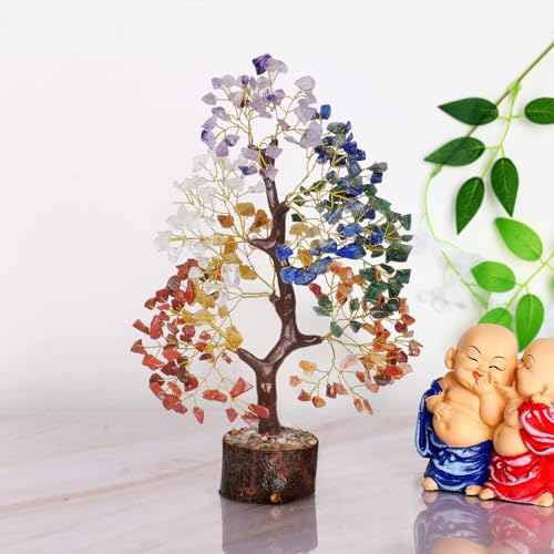 YATSKIA 7 Chakra Tree of Life - Crystals and Healing Stones | Birthday Gifts for Women | Crystal Tree for Positive Energy...