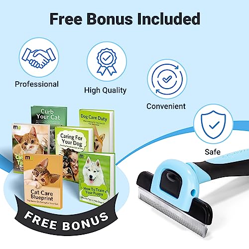 MIU COLOR Pet Grooming Brush, Deshedding Tool for Dogs & Cats, Effectively Reduces Shedding by up to 95% for Short Medium ...