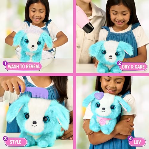 SCRUFFALUVS Blue Surprise Pet, Mystery Plush Toys, Stuffed Animals, Wash to Reveal 1 of 3 Rescue Surprise Toy Pets: Puppy,...