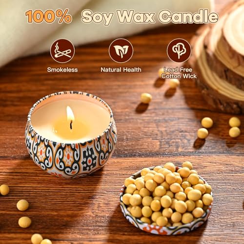Obisesio Scented Candles Gift Set, Candles for Home Scented 12 Pack, 300 Hours Long Lasting Soy Wax Aromatherapy Candle Se...