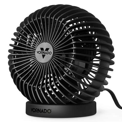 Vornado SPHERE Personal Adjustable Fan, Quiet Operation, Targeted Cooling Airflow, 2 Speed Settings, Manual Control, Detac...