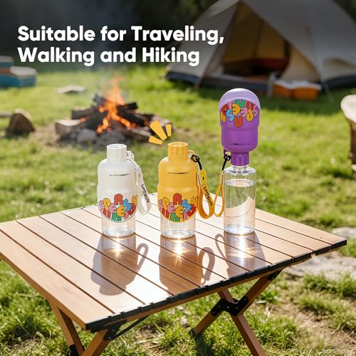Dog Water Bottle, Leakproof Portable Water Bottle for Dogs, Dog Travel Water Bottles with Convenient Bottles Strap, Dog Tr...