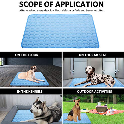 aingycy Dog Cooling Mat Pet Cooling Pads Dogs & Cats Pet Cooling Blanket for Outdoor Car Seats Beds (22IN*28IN)