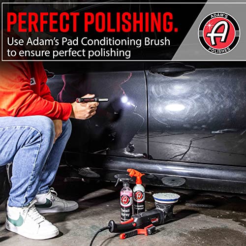 Adam's Polishes Pad Conditioning Brush - Car Detailing & Polishing Brush for Foam, Microfiber & Wool Polish Pads