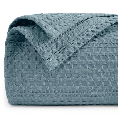PHF Lightweight Waffle Weave Blanket King Size 104"x 90", Soft Woven Summer Blanket for Hot Sleepers - Aesthetic Home Deco...
