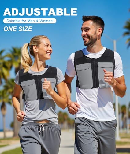 Foiueyga Cooling Vest for Men & Women - Ice Vest with 15pcs Ice Packs Short Cooling Jacket for Hot Weather Summer Work Spo...