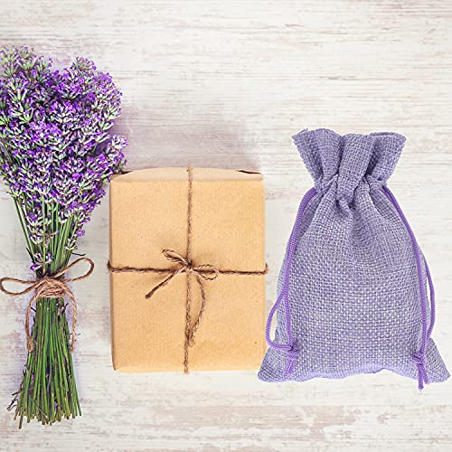 Bezall 20Pcs Burlap Bags with Drawstring 2.7 x 3.5 Inch, Linen Small Party Favor Gift Bags Jewelry Pouches Sachet Sacks fo...