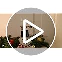 Candle by the Hour 80-Hour Christmas Tree Candle with 14 charms, Eco-friendly Natural Beeswax with Cotton Wick