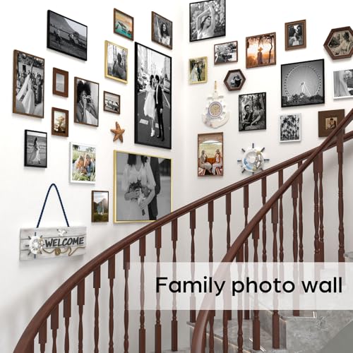 Giftgarden 5x7 Picture Frame Black 5 x 7 Photo Frames Bulk for Wall or Tabletop, 12 Pack