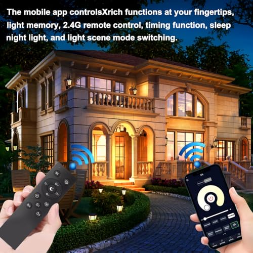 AILEMING LED Bulb with a 2.4GHz Remote Control, A60 Smart Light Bulb for Lamp, Bedroom, Mood Soothing,12W 1000lm,100W Equi...