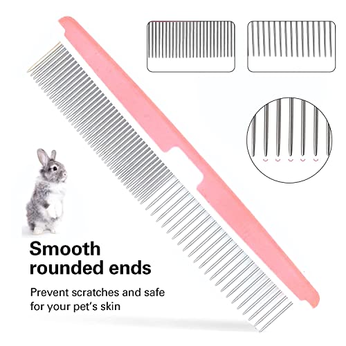 Crafterlife Small Animal Pet Grooming Kit with Pet Shedding Slicker Brush, Bath Massage Glove, Pet Grooming Comb, Nail Cli...