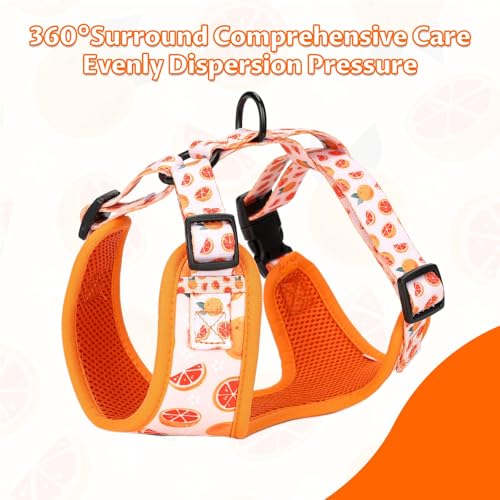 Dog Cat Harness and Leash Set, Puppia Soft Mesh Padded and Adjustable Puppy Vest Cute Dog Clothes Escape Proof Easy Walk P...