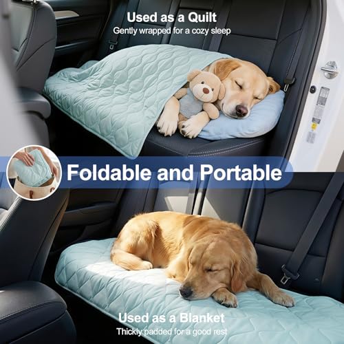 Tivray Cooling Dog Blanket, Q-MAX>0.4 Cooling Blanket for Dogs, Washable Lightweight Quilt for Pets, Multiple Sizes Self C...