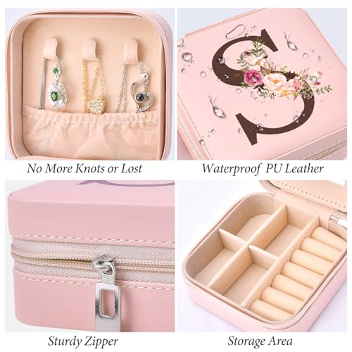 Inngeroo Mothers Day Mom Gifts for Wife Daughter Grandma, Travel Jewelry Case Box Organizer, Personalized Gifts for Women ...